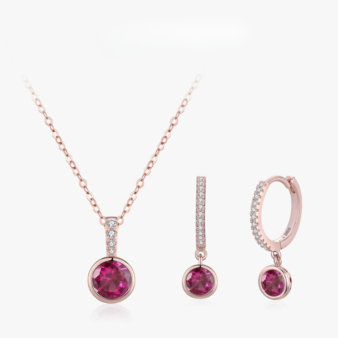 Parure Rubis Rosé