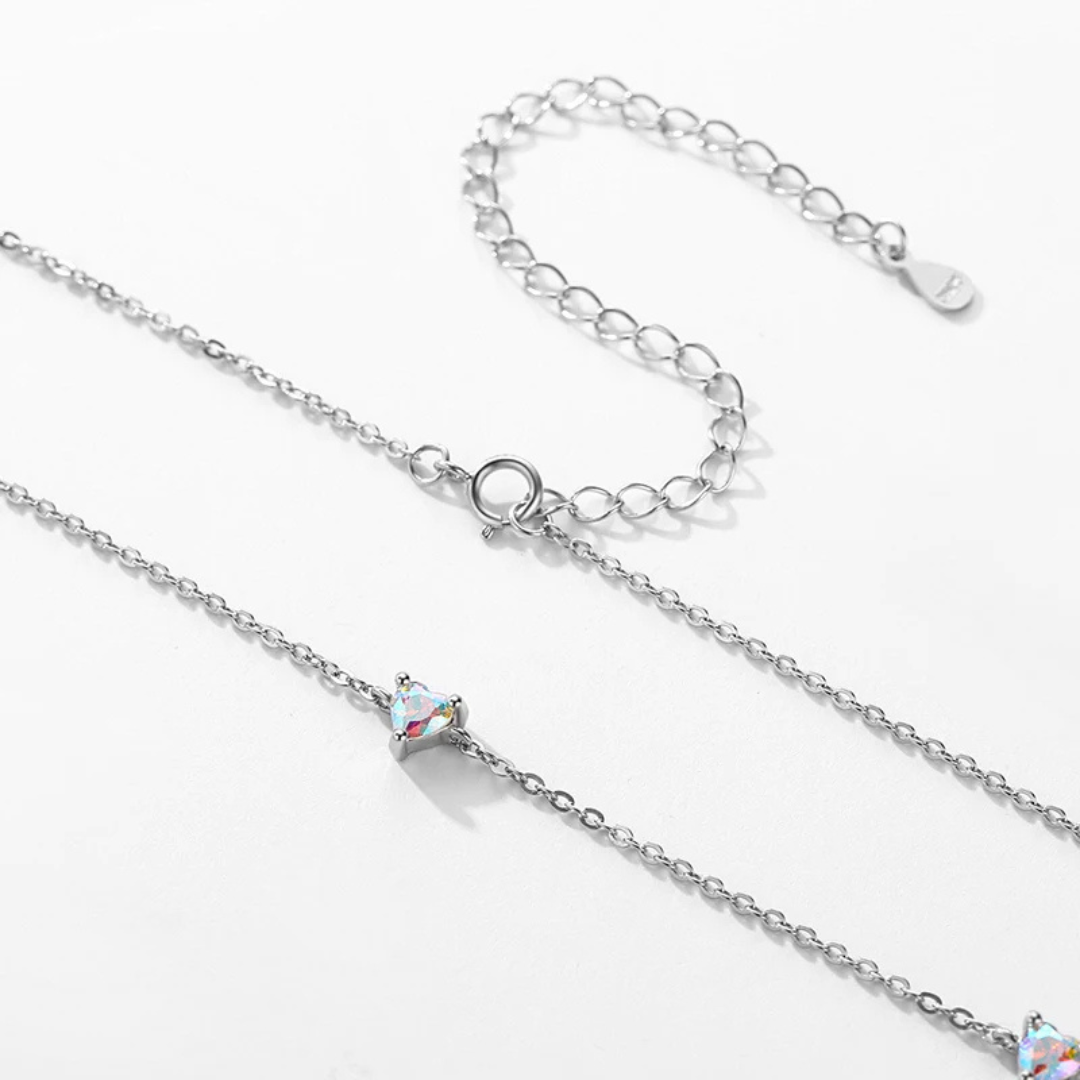 Parure Éclipse en Argent avec Cristaux Célestes